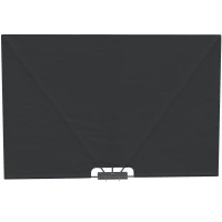 Outsunny Markiza Boczna, Odporna na warunki atmosferyczne, Składana, 237 cm x 160 cm, Ciemnoszary(m-10)