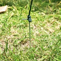 Outsunny Walk in Greenhouse, 3-Tier Green House with 8 Shelves, Hemmed Cover and Roll-up Zipped Door, Steel Frame, 143 x 143 x 195 cm(m-10)