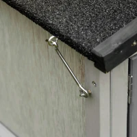 PawHut Rabbit Hutch Outdoor, Wooden Guinea Pig Hutch with Rabbit Run 2 Level Design Water Resistant Openable Roof 150 x 52.5 x 68 cm, Grey(m-8)