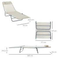 Ligstoel liggen ligbank voor buiten stoel relax lounger lounger voor in het bad tweebenig 4 kleuren(m-3)
