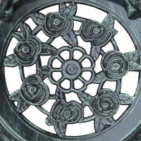 3-delige bistroset Balkonset tuinmeubelen balkon gegoten aluminium antiek groen(m-9)