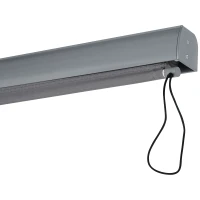 Outsunny Roleta z korbką ręczną Roleta okienna montaż ścienny/dachowy UV50+ aluminium szary 1,4 x 2 m(m-9)