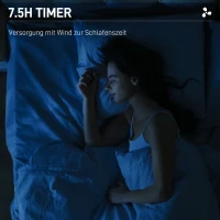 HOMCOM Ventilator met Luchtbevochtiging, stil, mobiel, afstandsbediening, Zwart/Wit(m-7)