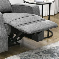 HOMCOM 150° Electric Reclining Chair, with USB port and Footrest - Charcoal Grey(m-9)