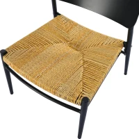 Set Bistro 3 Piezas en Aluminio y Ratán Pe para Balcón Resistente A los Rayos Uv Carga 150 Kg Negro(m-6)