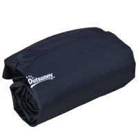 Outsunny Luchtmatras Gastenmatras, incl. Voetpomp en Draagtas, 195 x 140 x 10 cm, Blauw(m-9)