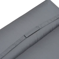 Outsunny Sun Lounger Cushion, Garden Recliner Pad, Polyester Cover Dark Gray 196 x 55 x 8 cm(m-7)