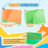 Outsunny 7 in 1 pentru copii Tobogan de apa Bounce House tobogan, trambulina, piscina, pentru copii de 3-8 ani(m-6)