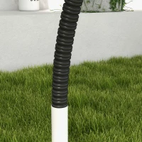 PawHut Honden-Agility-Set Hondentrainingsaccessoires Agility-Set, 4 stuks, 89 x 69 x 99 cm, Wit + Zwart(m-7)