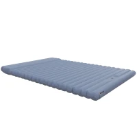 Outsunny Opblaasbaar campingmatras, inclusief luchtpomp, 1 kussen, 200 x 135 x 10 cm, Blauw(m-10)