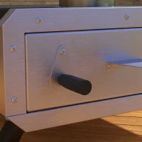 Outsunny 2-In-1 Pizzaoven Outdoor met Pizzasteen Houtoven Pizzaschep Pizzashovel Grilloven voor BBQ Staal Zwart(m-9)