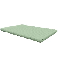 Outsunny Opblaasbaar campingmatras, inclusief luchtpomp, 1 kussen, 200 x 135 x 10 cm, groen(m-10)