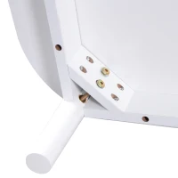 Măsuță de cafea din ratan, cu sertare și uși în stil rustic natural, 110x55x38,5 cm, Alb(m-4)