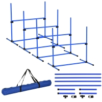 Froadp Agility Set 4x Hürden Für Hunde - Höhenverstellbar 104x70x101cm