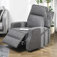 HOMCOM 150° Electric Reclining Chair, with USB port and Footrest - Charcoal Grey(m-10)
