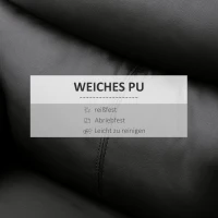 HOMCOM Fotel relaksacyjny z funkcją leżanki, 80 cm x 90 cm x 105 cm, czarny(m-7)