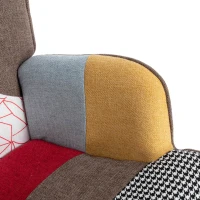 Sedia a Dondolo in  Legno di Noce per Interni, Multicolore(m-5)