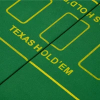 SPORTNOW Foldable Poker Mat, 10-Player Table Top with Cup Holder, Carry Bag - Green(m-9)