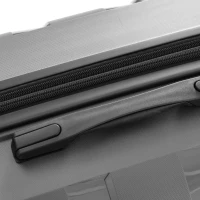 3-teiliges Hartschalenkoffer-Set mit TSA-Schloss, 360° Doppelrollen und 3 Größen aus robustem PP-Material, Grau(m-6)