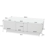 Măsuță de cafea alb lucios, cu structură de depozitare push-pull și sertar dublu, 100x50x31 cm, Alb(m-3)