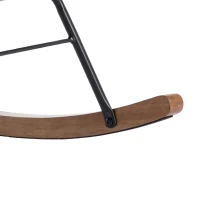 Sedia a Dondolo in  Legno di Noce per Interni, Multicolore(m-6)