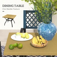 Outsunny Set de Masa si Scaune de Gradina, 5 Piese(m-6)