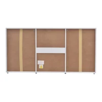Credenza Moderna con LED Multicolore, 3 Cassetti e 2 Armadietti, Ampio Spazio, per Soggiorno e Cucina, 140x35x70 cm, Bianco(m-10)