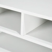 HOMCOM Three-Compartment Printer Storage Cabinet - White(m-9)