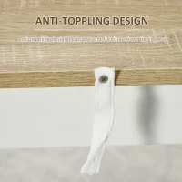 HOMCOM Masă de Bar cu 3 Polițe și Bară de Protecție, Blat de Bucătărie din Oțel și PAL, 112x57x106 cm, Alb(m-5)