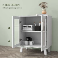 Homcom Dulap Depozitare Modern cu 2 Usi Duble(m-5)