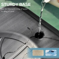 HOMCOM 1.55-2.1m Basketball Hoop and Stand w/ Fillable Base, Wheels(m-7)