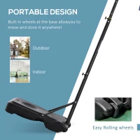 HOMCOM 1.55-2.1m Basketball Hoop and Stand w/ Fillable Base, Wheels(m-4)