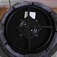 Poltrona Sacco Girevole Rotonda Confortevole, Divano Super Morbido con Rotazione a 360° e Schiuma Memory ad Alta Densità per Soggiorno e Camera da Letto, Grigio(m-11)