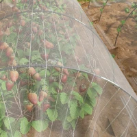 Outsunny Set de plasă de grădină cu 30 de cercuri și 20 de cleme(m-8)