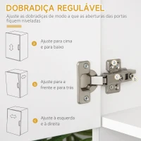 HOMCOM  Armário de Cozinha com Prateleira Ajustável para Microondas 101x39x180 cm Branco(m-7)