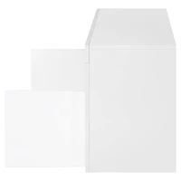 Mobile Porta TV LED con 2 Armadietti e 5 Ripiani Aperti, Illuminazione LED 16 Colori, per TV fino a 55 Pollici, Bianco(m-7)