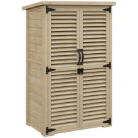Outsunny Magazie de Gradina din Lemn, Dulap de Depozitare(m-11)