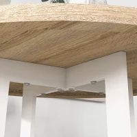 Homcom Masa Rotunda Moderna – Pentru 4 Persoane, Ideala Bucatarie(m-7)