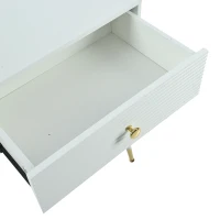 Tavolo da Trucco con Illuminazione LED e Specchio, 5 Cassetti, Estensibile con Armadietto Laterale Regolabile, 100x40x78 cm, Bianco(m-9)