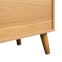 Credenza Elegante con 6 Cassetti, per Camera da Letto e Ufficio, 120x40x76,5 cm, Noce(m-10)
