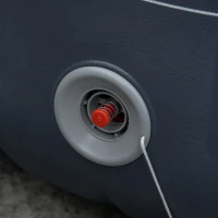 Outsunny Whirlpool für 4 Personen Heizung Bubble Spa Massage 930L Inkl. 108 Massagedüsen Abdeckung In- & Outdoor rund Weiß+Blau Ø180 x 68H cm(m-9)