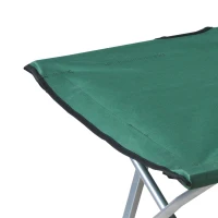 Outsunny Cama de Campismo Dobrável Cama de Campismo com Estrutura Metálica Carga 136 kg para Praia Viagens 193x64x40 cm Verde(m-8)