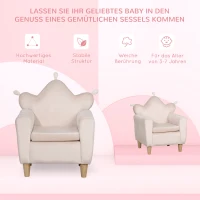 HOMCOM Sofa dziecięce z poduszką siedzącą(m-5)