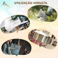 Vinsetto Cavalete de Pintura Dobrável Cavalete para Pintar com Altura Ajustável e Tripé de Madeira de Faia 93x84x183 cm Natural(m-8)