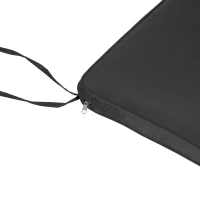 Outsunny Almofada para Banco de Exterior 110x46x5cm Capa Removível e Lavável Almofada Acolchoada para Banco Duplo de Jardim Terraço Cinza(m-8)