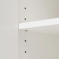 Credenza Moderna Elegante con 2 Ante e 3 Cassetti, per camera da letto soggiorno, Bianco Crema(m-10)