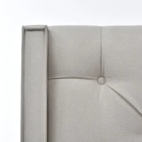 Letto Matrimoniale Idraulico Imbottito 160x200 cm con Rete a Doghe in Metallo, Struttura Moderna con Contenitore, Tessuto in Cotone con Materasso, GRIGIO CHIARO(m-5)