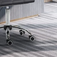 HOMCOM Scaun Rotativ cu Brațe din Piele Sintetică, Negru 52.5x54x94cm(m-11)