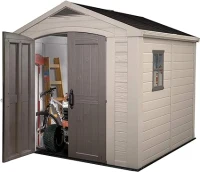 Keter Casetta da Giardino Factor 8x8, Beige, 256,5 X 255 X 243 h(m-4)