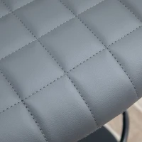 HOMCOM Zestaw 2 Hokery Barowe, Regulowane, ze Stojakiem, 47cm x 50cm x 89-109cm, Szare(m-8)